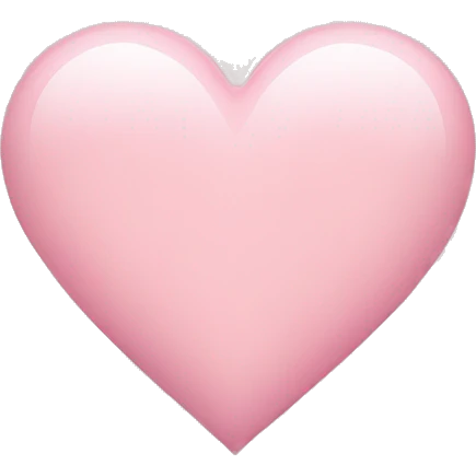 Light pink heart  emoji