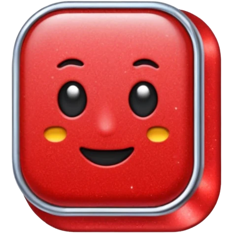 glitter red office pin emoji