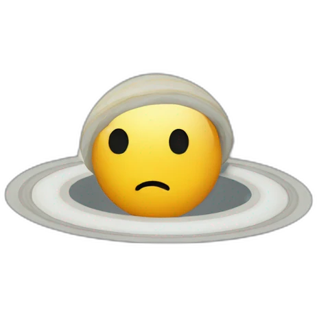 Sad Saturn emoji
