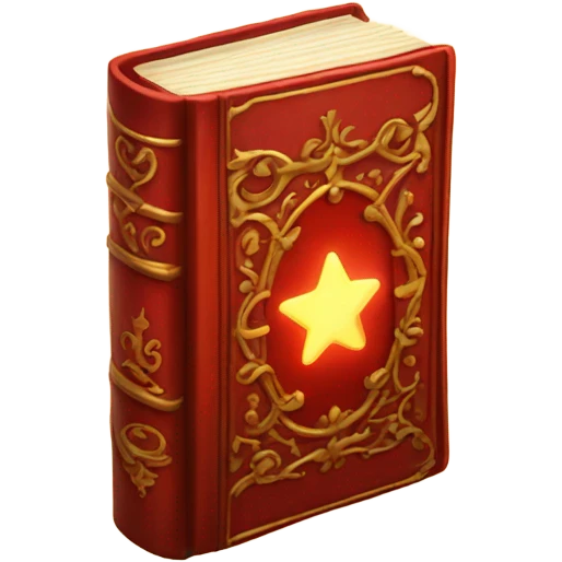 red magical book emoji