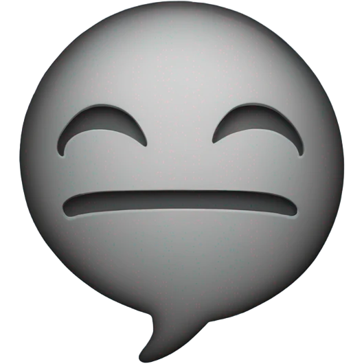A speech bubble with the text “biggiedoo” inside  emoji