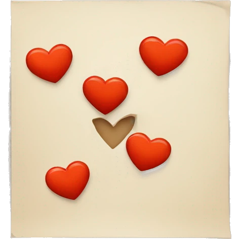 letter m with a heart emoji