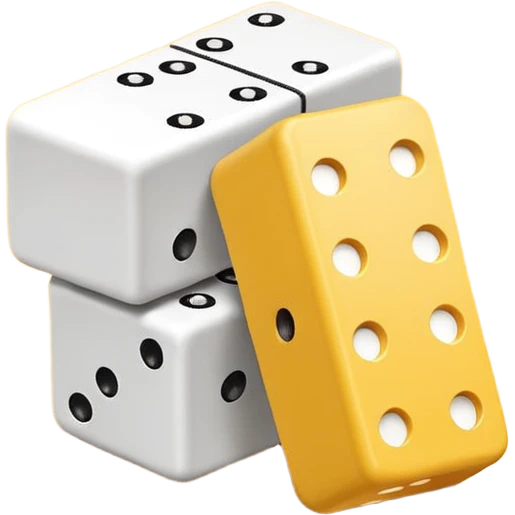 Prompt 16: "One source of income = HUGE risk."
Graphic: 🧱 Domino block icon (white) tipping yellow.
Animation: Block falls over.
Background: Transparent.
 emoji