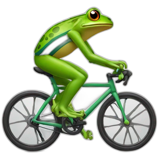 frog cyclist emoji