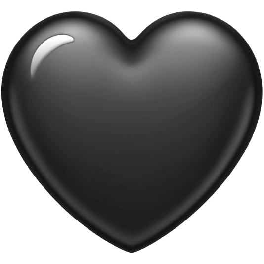 Black heart outline emoji