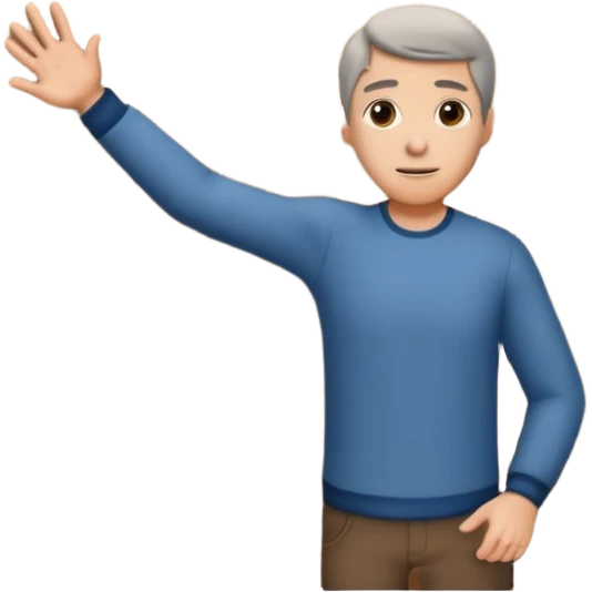 persona abriendo peurta emoji