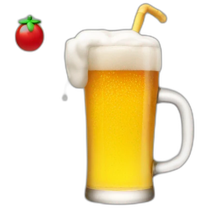 Mario drink beer emoji