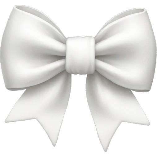 White bow emoji