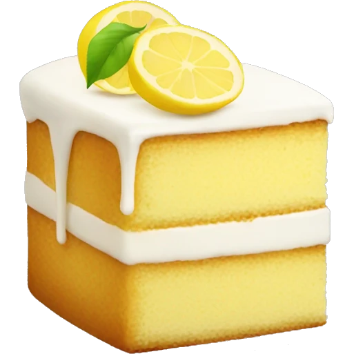Lemon cake emoji