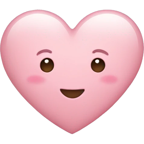 Light pink heart emoji