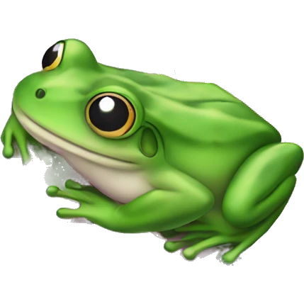 Frog on a water Lily emoji