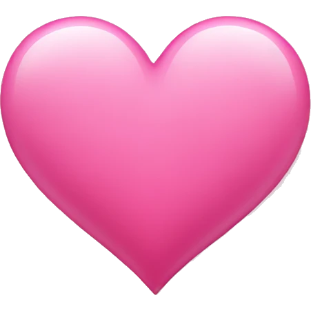 Pink heart  emoji