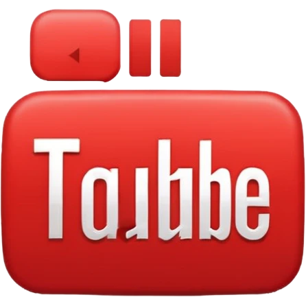 Иконка для YouTube в пиксельном стиле emoji