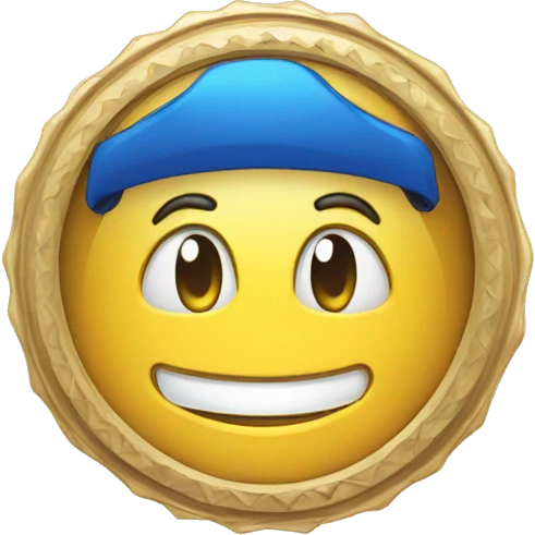 Badge certifié bleu  emoji