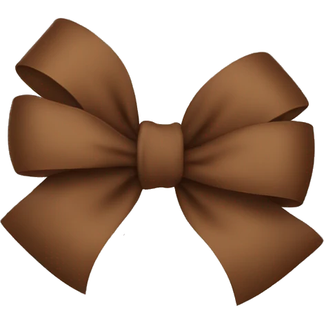 Brown bow emoji