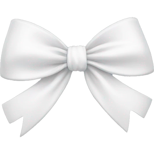 white bow emoji