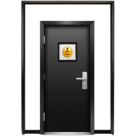 hotel room door modern hallway emoji