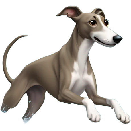 Greyhound swimming  emoji