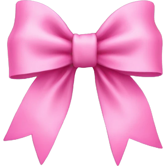 Pink bow emoji