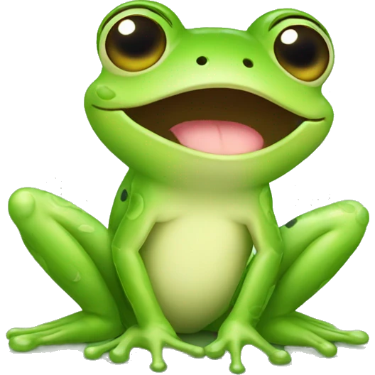 Little cute Frog emoji