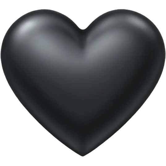 black metal heart emoji