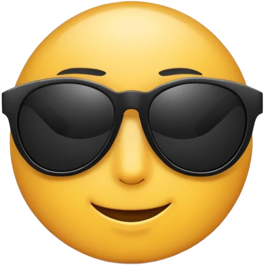Óculos de sol preto emoji