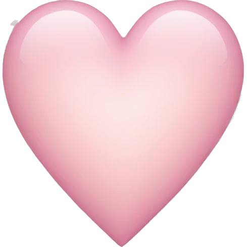 light pink heart  emoji