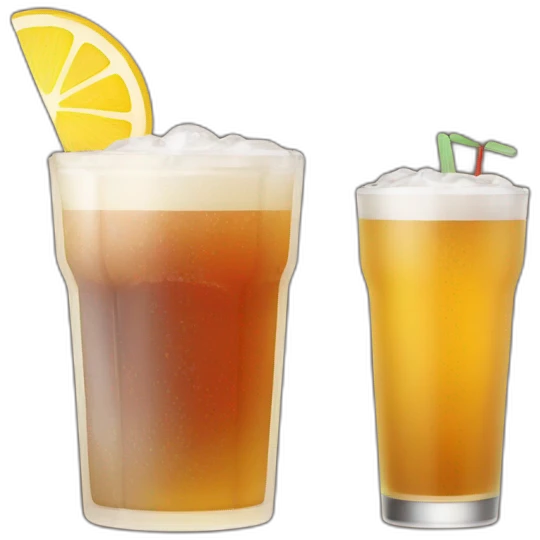 Pint and cocktail emoji
