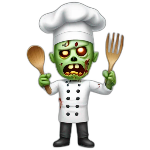 Zombie-chef emoji