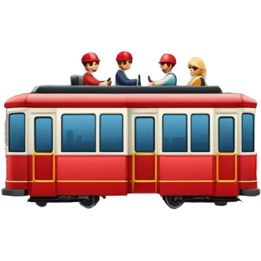 tram with city emoji