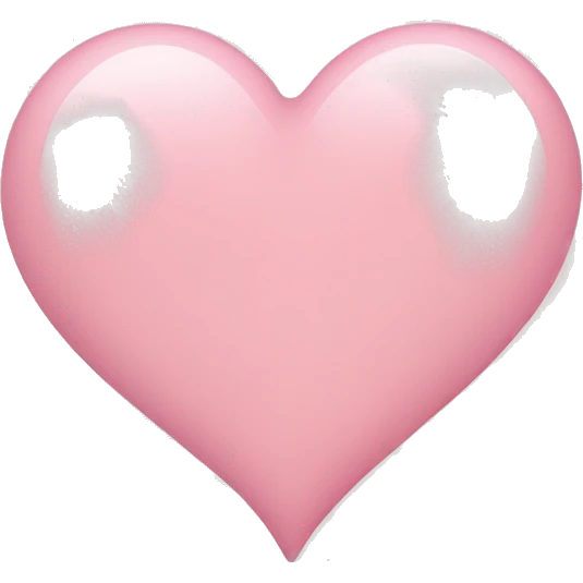 light pink heart  emoji