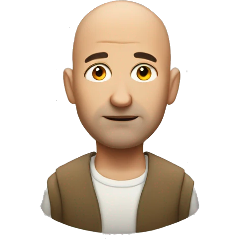 bald guy side eye emoji