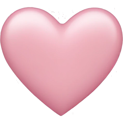 Light pink heart  emoji