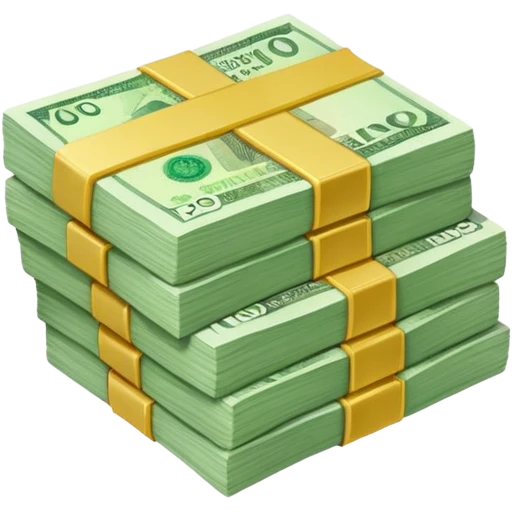 One thousand rubles emoji