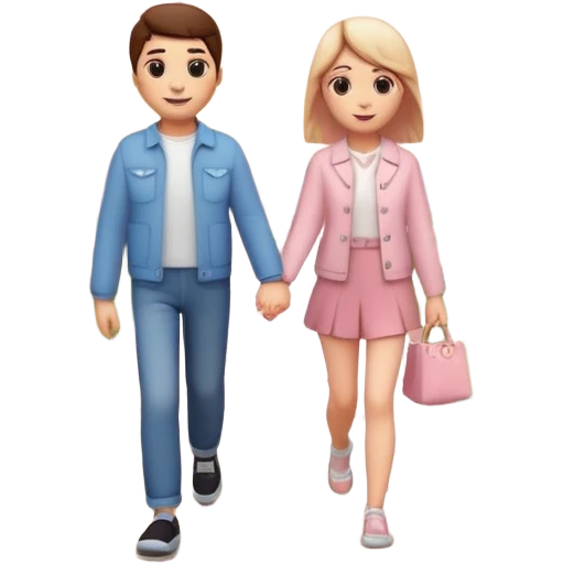 3D emoji-style of two roads merging into one 💞, with cherry blossoms 🌸, floating hearts 💕, soft sunset sky 🌅, and a couple walking hand-in-hand 👩‍❤️‍👨. Romantic and aesthetic vibe emoji