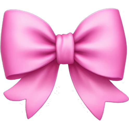 Pink bow  emoji