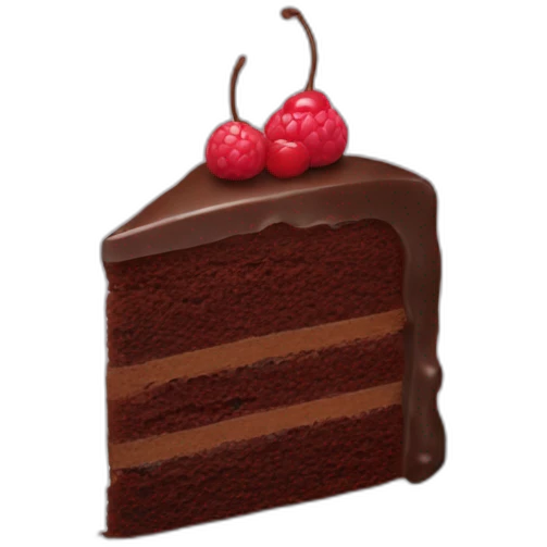 simple chocolate cake emoji