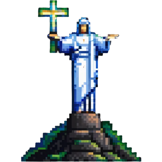 Christ the Redeemer statue in Rio de Janeiro emoji