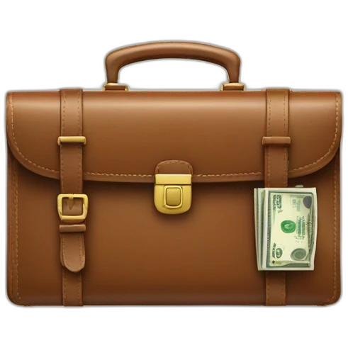 briefcase with money emoji
