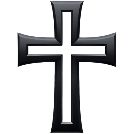 Black Japanese Cross  emoji