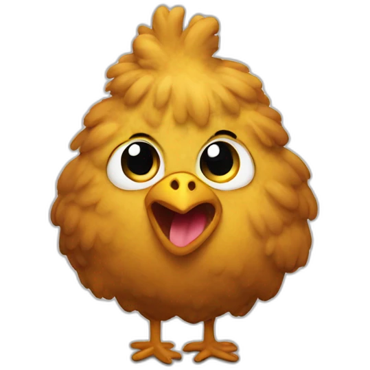 poo shaped chicken emoji