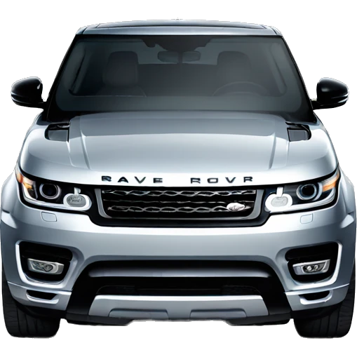 silver range rover sport front view emoji
