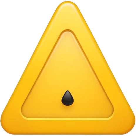 yellow triangle with ! sign inside emoji