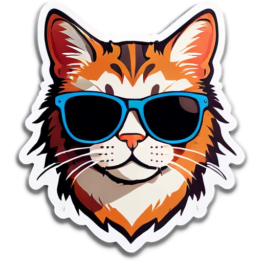 Cat with sunglasses emoji