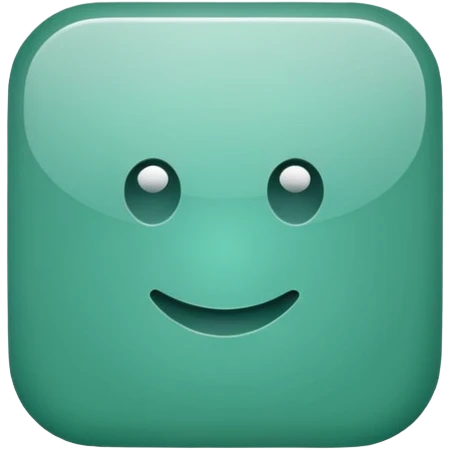 Blank Jade style rounded square button emoji