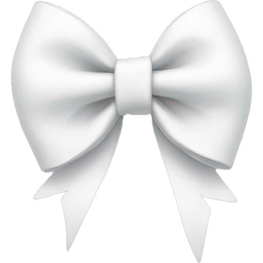 White bow emoji