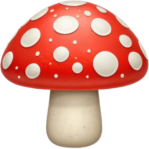 red magic mushroom  emoji