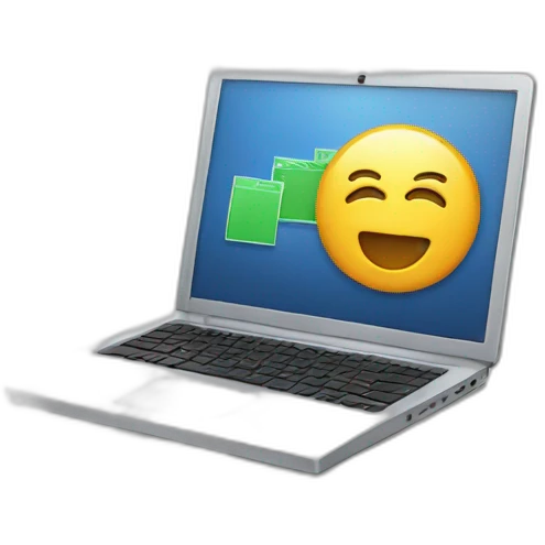 laptop financials emoji