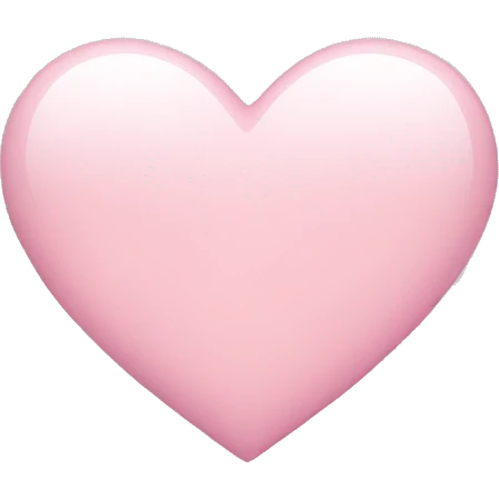 light pink heart emoji