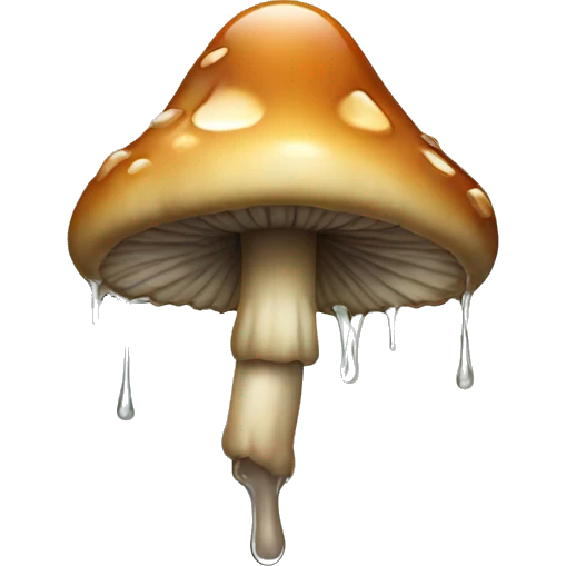 Dripping mushroom emoji
